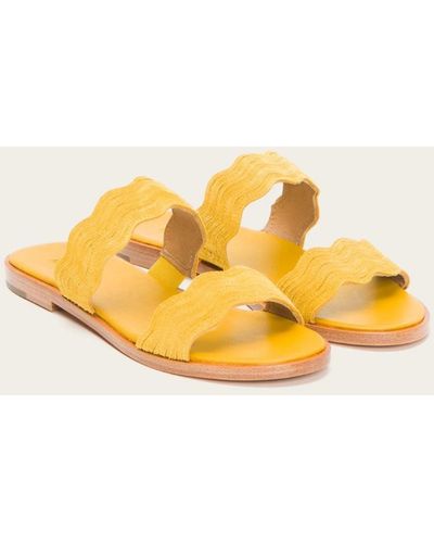 Frye Mira Wave Slide - Yellow