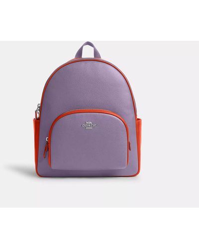 COACH Court Backpack In Colorblock - Purple