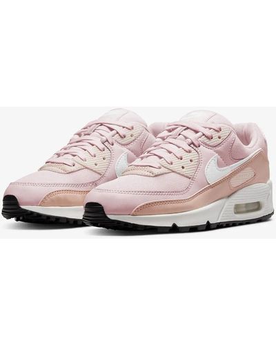 Nike Air Max 90 Dh8010-600 & White Running Sneaker Shoes Fnk164 - Pink