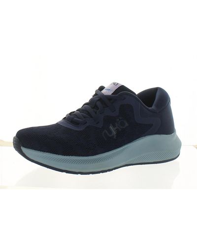 Ryka Frenzy Lace-up Mesh Running & Training Shoes - Blue
