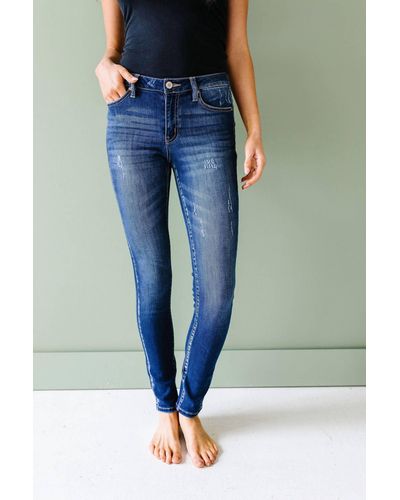 Kancan Melinda Mid-rise Jeans - Blue