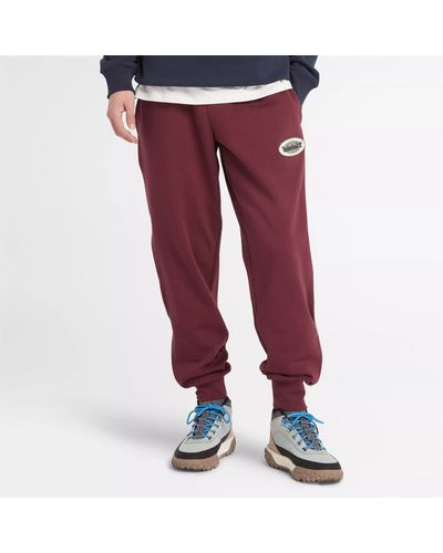 Timberland Oval Logo Patch Sweatpant - Red