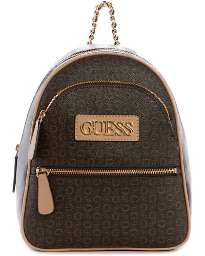 Guess Factory Brooker Logo Backpack - White