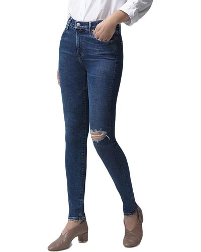 Citizens of Humanity Rocket Denim Mid Rise Skinny Jeans - Blue