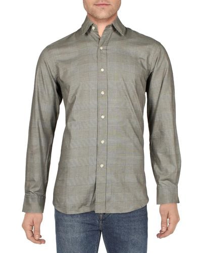 Polo Ralph Lauren Houndstooth Check Button-down Shirt - Gray