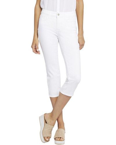 NYDJ Crop Optic White Relaxed Jean