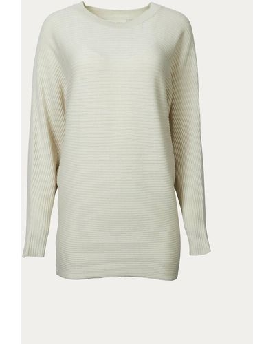 By Together Ribbed Cotton-blend Oversized Sweater - White