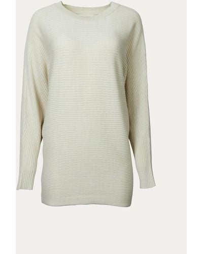 By Together Ribbed Cotton-blend Oversized Sweater - White