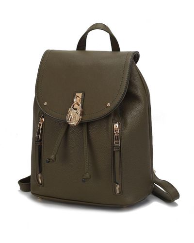 MKF Collection by Mia K Xandria Vegan Leather 's Backpack - Green