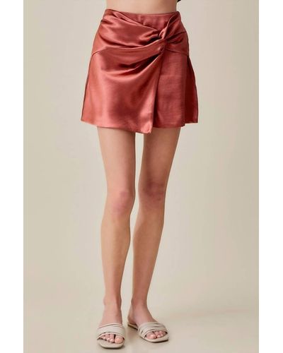 Mustard Seed Penny For Your Thoughts Skort - Red
