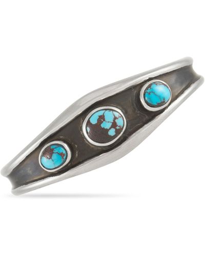 King Baby Studio Thin Turquoise Cuff Bracelet - Multicolor