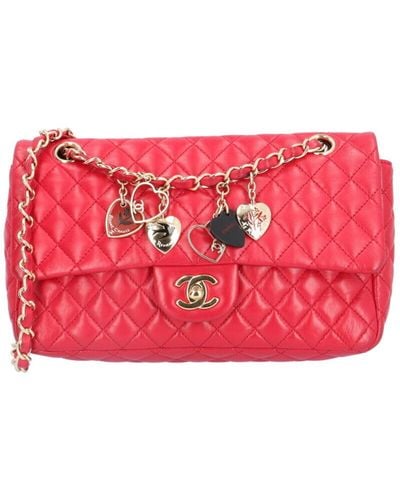 Chanel Matelassé Suede Shoulder Bag (pre-owned) - Red