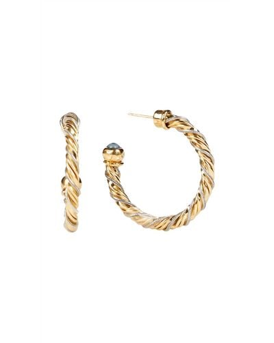Gas Bijoux Intertwined Hoop Earrings - Metallic