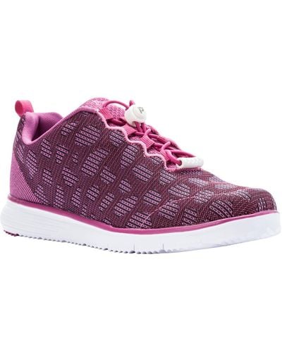 Propet Travelfit Low Top Fitness Casual And Fashion Sneakers - Purple