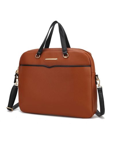 MKF Collection by Mia K Rose Briefcase Handbag - Brown