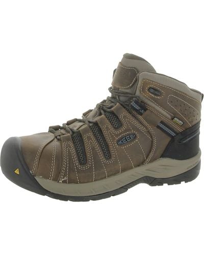 Keen Flint Ii Arch Support Lace-up Work & Safety Boot - Brown