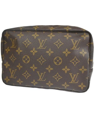 Louis Vuitton Trousse De Toilette Canvas Clutch Bag (pre-owned) - Metallic
