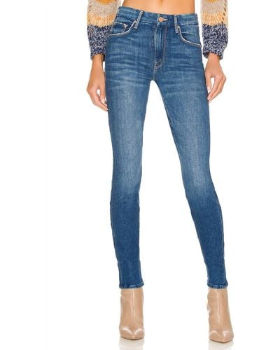 Mother The Looker Skinny Jeans In Where Is My Mind - Blue