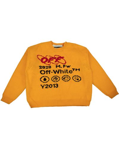 Off-White c/o Virgil Abloh Industrial Knit Sweater - Orange