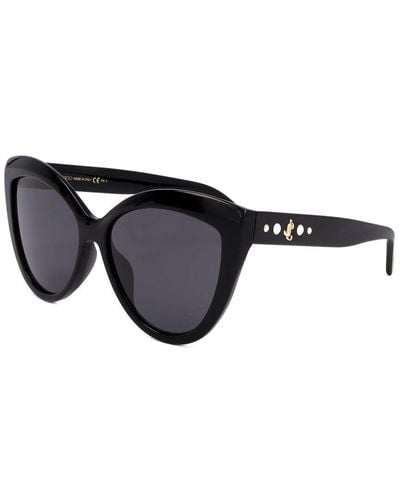 Jimmy Choo Sinnie/g/s 57mm Sunglasses - Black