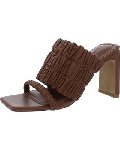 Jonathan Simkhai Felix Elastic Leather Slip On Mules - Brown