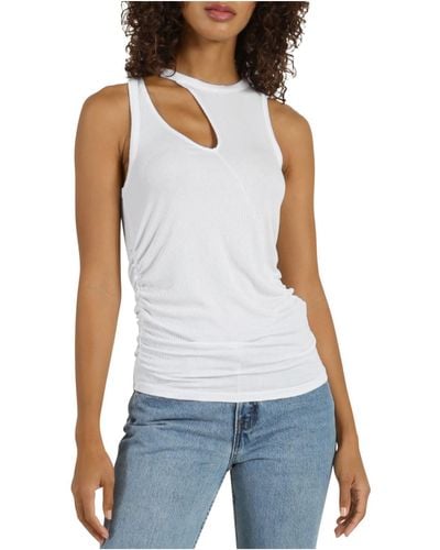 n:PHILANTHROPY Marlin Cut Out Rouched Tank Top - White