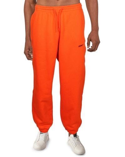 Levi's Logo Fleece Sweatpants - Orange