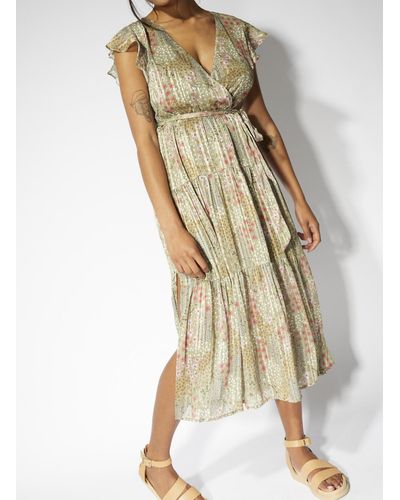 MINKPINK Monet Midi Dress - Natural