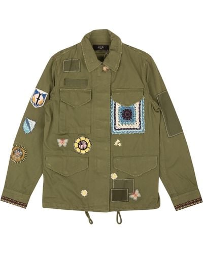 Amiri Cotton M65 Military Trench Jacket - Green