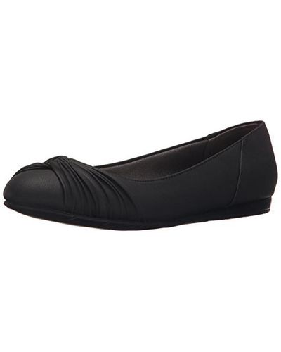 LifeStride Notorious Faux Leather Ballet Flats - Gray