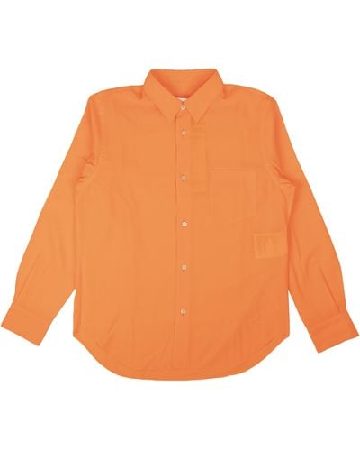 Junya Watanabe Trandparent Long Sleeve Shirt - Neon/ - Orange
