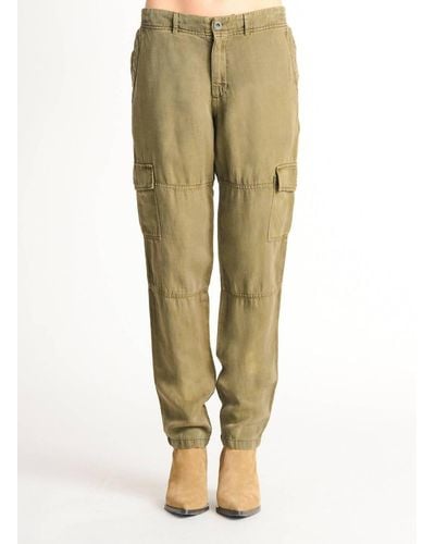 Dex Straight Leg Cargo Pant In Olive - Natural