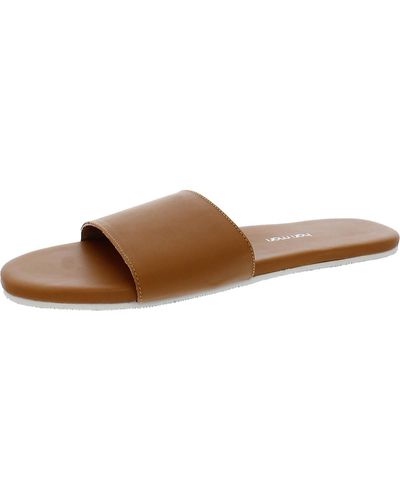 Hari Mari Mari Leather Toe-post Flip-flops - Brown