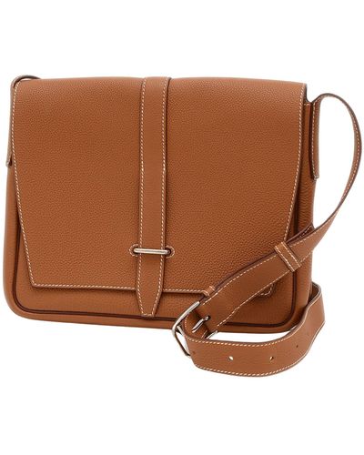 Hermès Steve Leather Shoulder Bag (pre-owned) - Brown