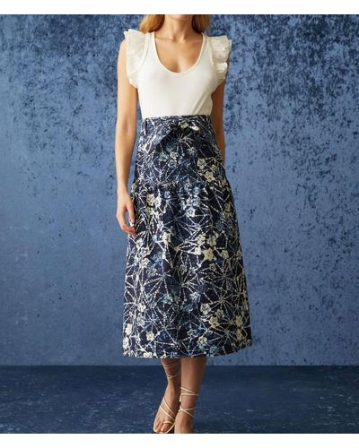 Marie Oliver Staten Skirt - Blue