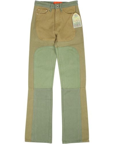 Who Decides War Golden Wdw Upcycled Denim Jeans - Green