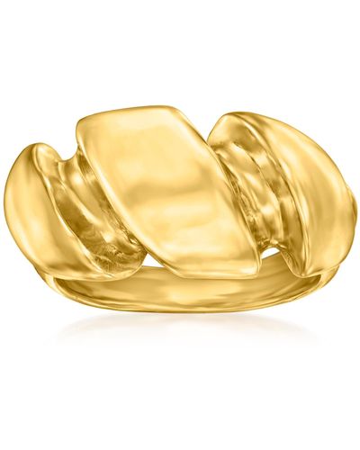 Ross-Simons Italian 14kt Gold Twisted Ring - Yellow