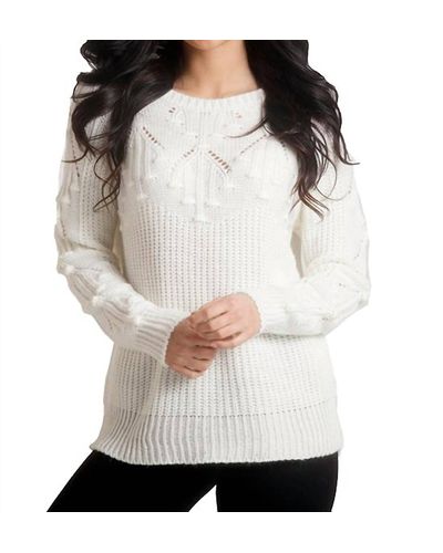 French Kyss Knit Sweater - White