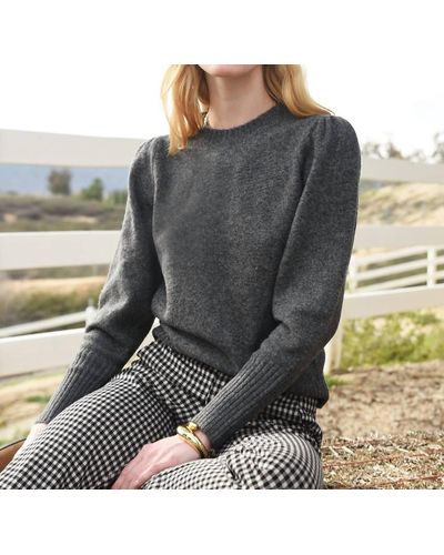 Greylin Lenzy Puff Sleeve Sweater - Gray