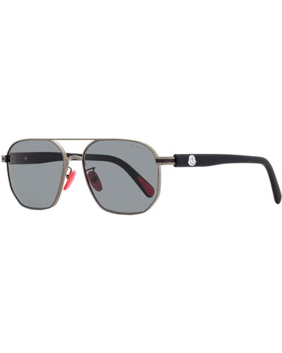 Moncler Flaperon Sunglasses Ml0242h 08a Gunmetal/black 56mm
