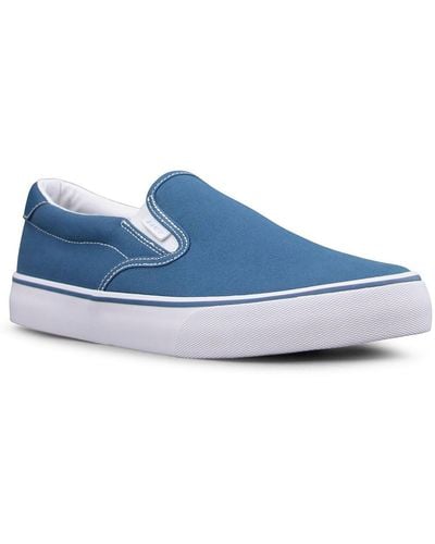 Lugz Clipper Canvas Slip On Sneakers - Blue