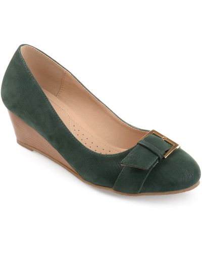 Journee Collection Collection Comfort Graysn Wedge - Green