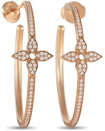 Louis Vuitton Lockit pink gold and diamond ring