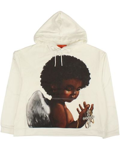Who Decides War Sacred Being Hooded Pullover - White