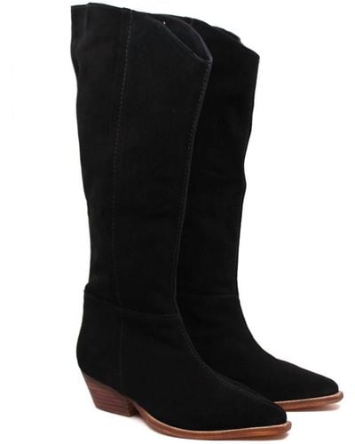 Free People Sway Low Slouch Boot - Black