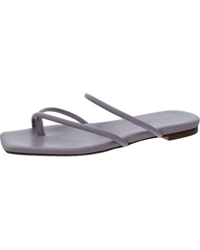 Aeyde Bhfo Flat Open Toe Strappy Sandals - Metallic