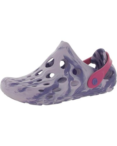 Merrell Round Toe Slip On Clogs Shoes - Purple
