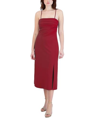 BCBGeneration Open Back Midi Cocktail And Party Dress - Red