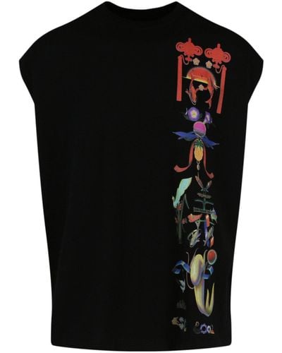 Opening Ceremony Chinese Inspired Graphic Tank Top - Black