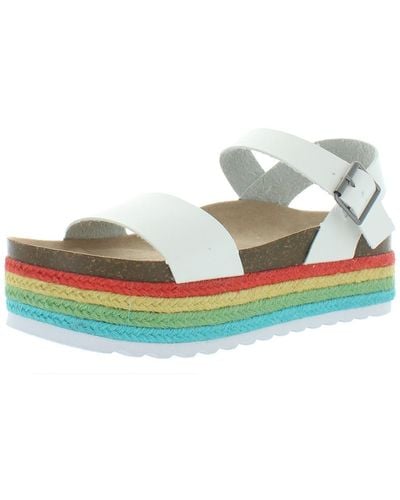 Dirty Laundry Palms Espadrille Ankle Footbed Sandals - Multicolor